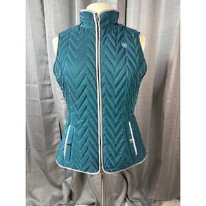 Ariat Women’s Teal and Grey Puffer Vest Sz M